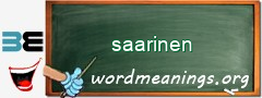 WordMeaning blackboard for saarinen